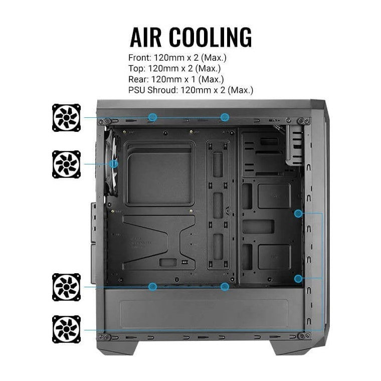 AeroCool Skyline ARGB, Acrylfenster