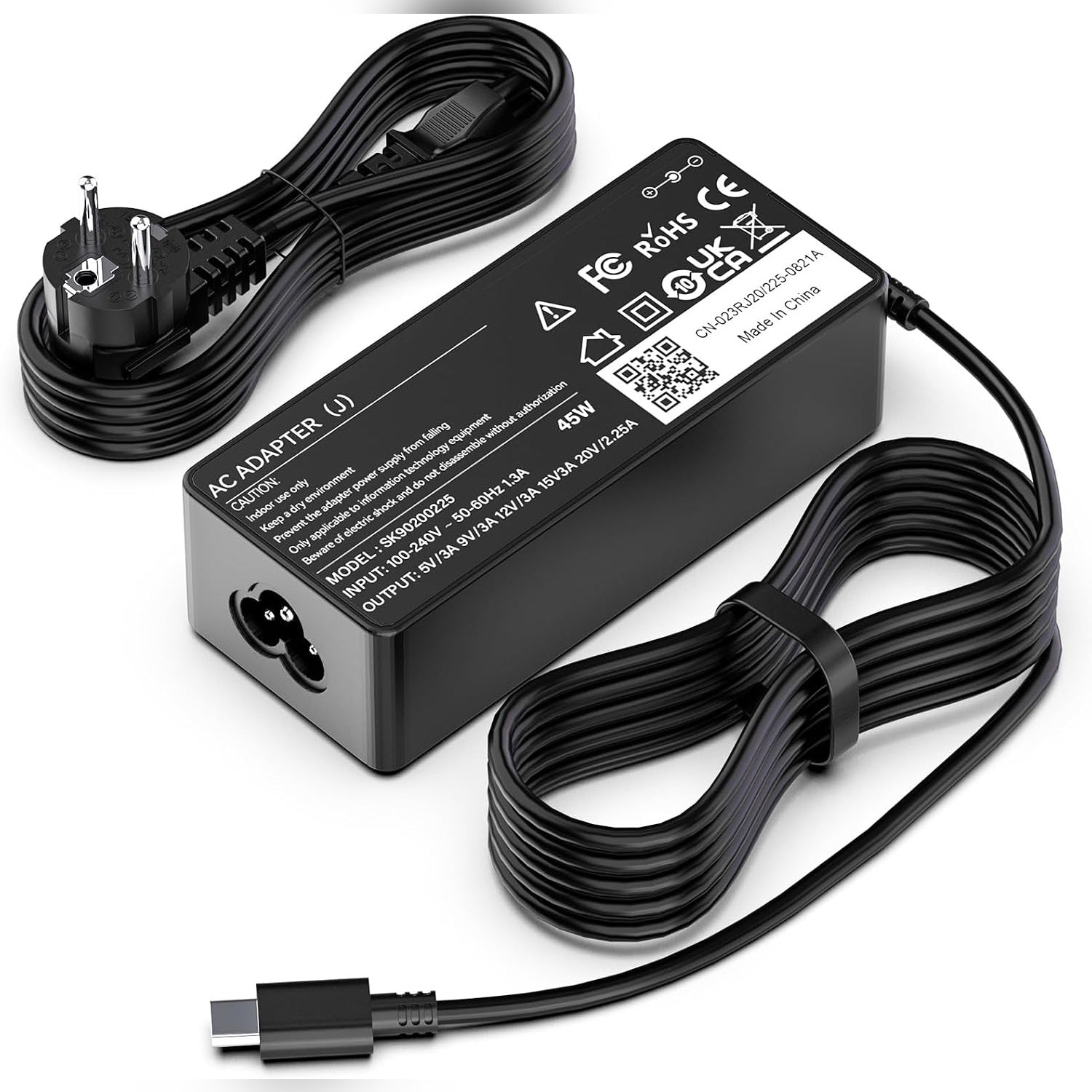 Netzteil 45W für Laptops mit USB-C-Anschluß