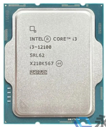 Intel Core i3-12100, 4P/8T, 3.30-4.30GHz, tray