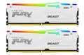 32GB DDR5-6000 CL30 Kingston FURY Beast RGB weiß