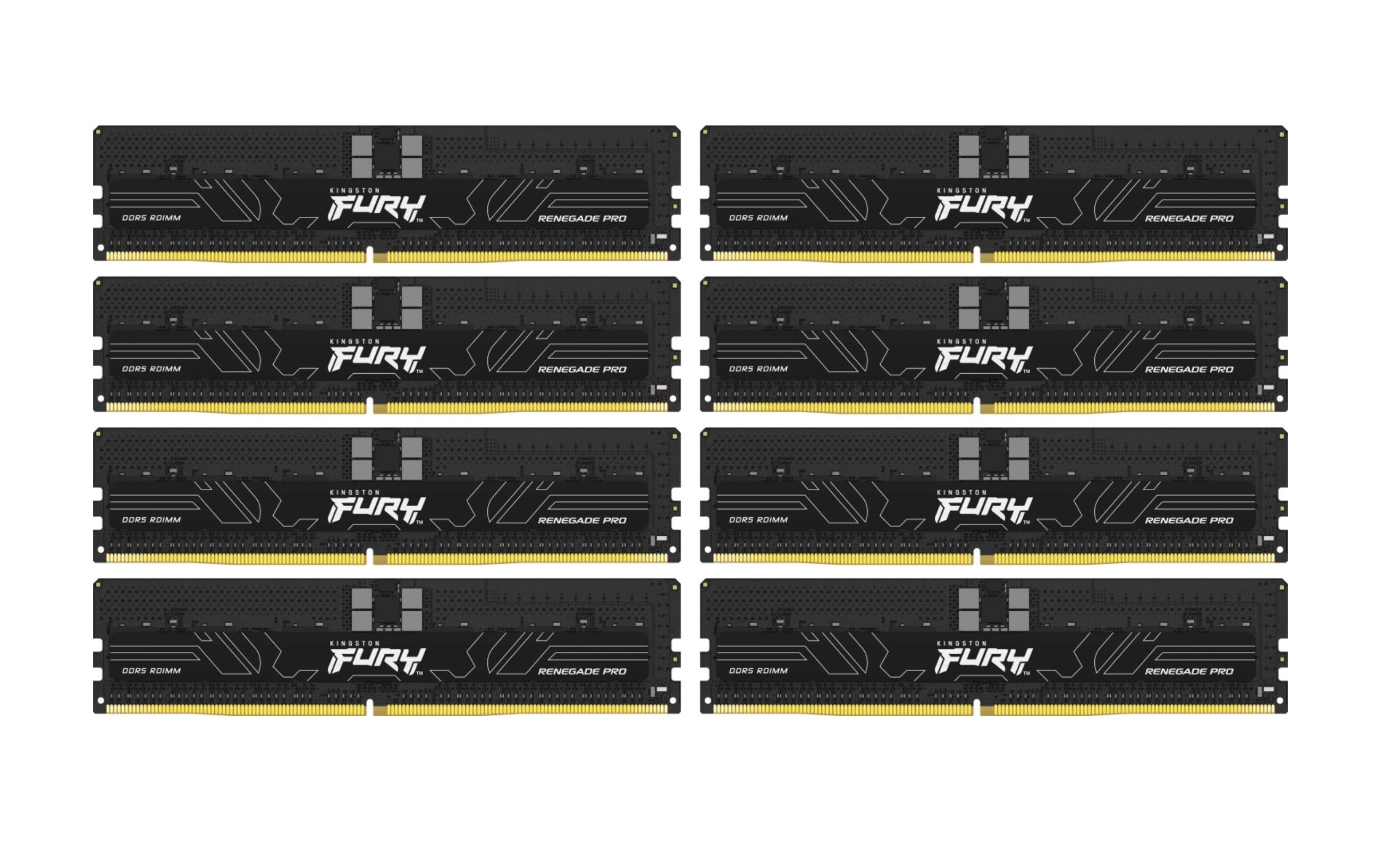 Kingston FURY Renegade Pro RDIMM 128GB Kit, DDR5-7600, CL40-52-52, 1RX8, reg ECC