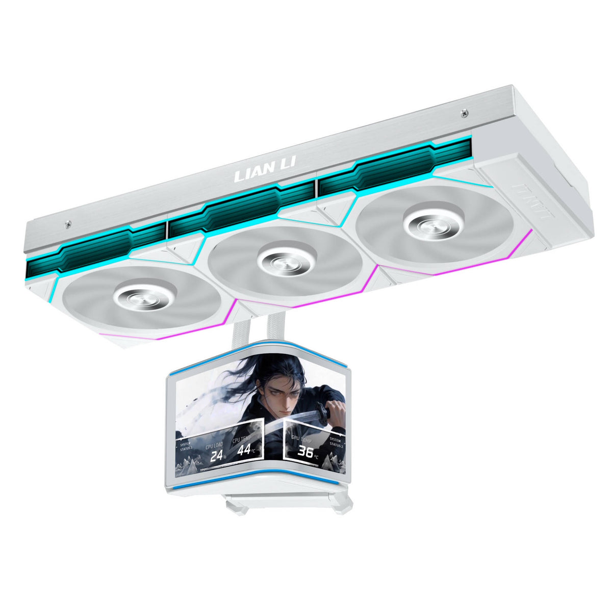 Lian Li HydroShift II OLED Curved 360TL, white