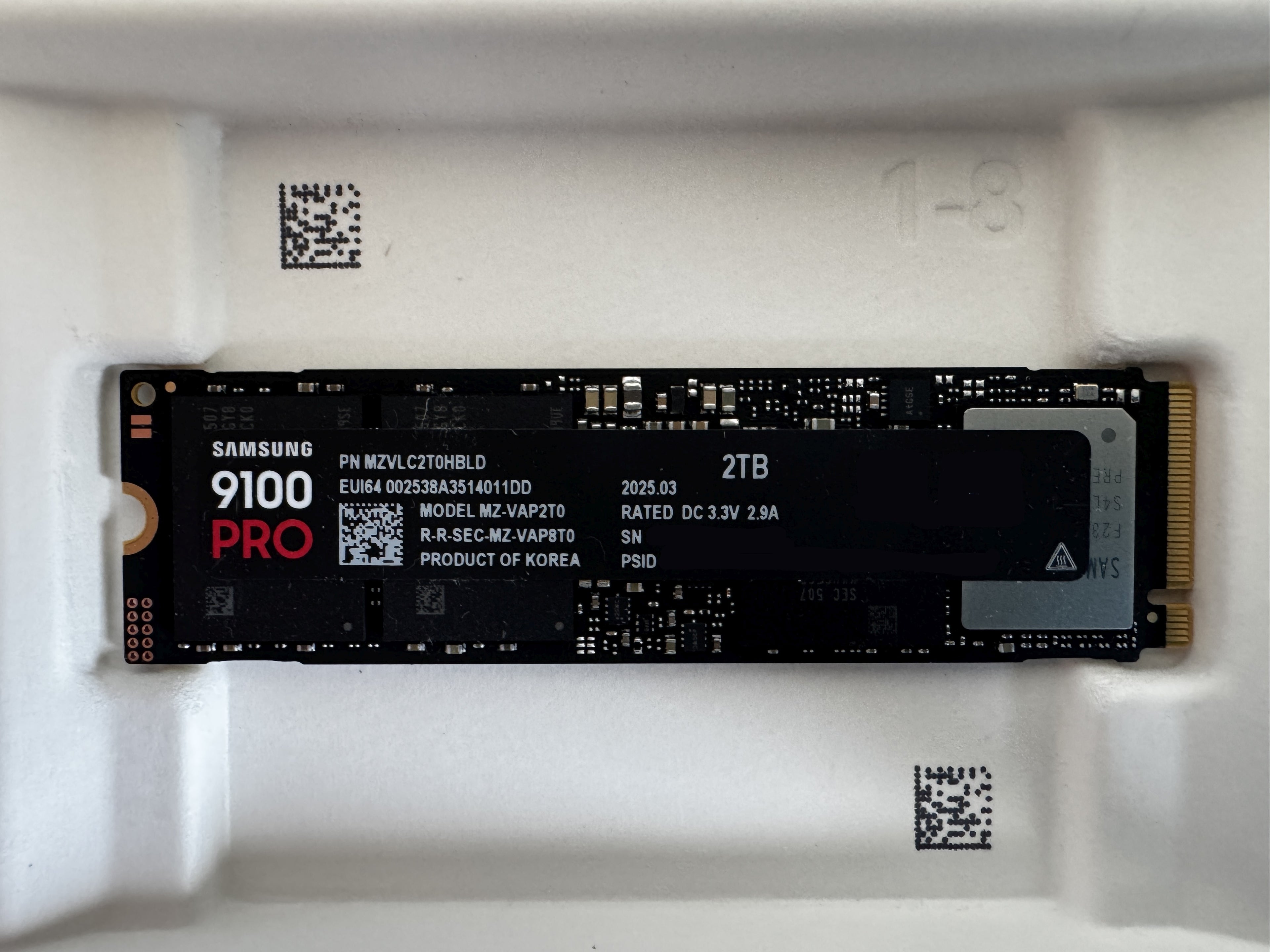 2TB Samsung 9100 PRO PCIe 5.0 (NVMe)