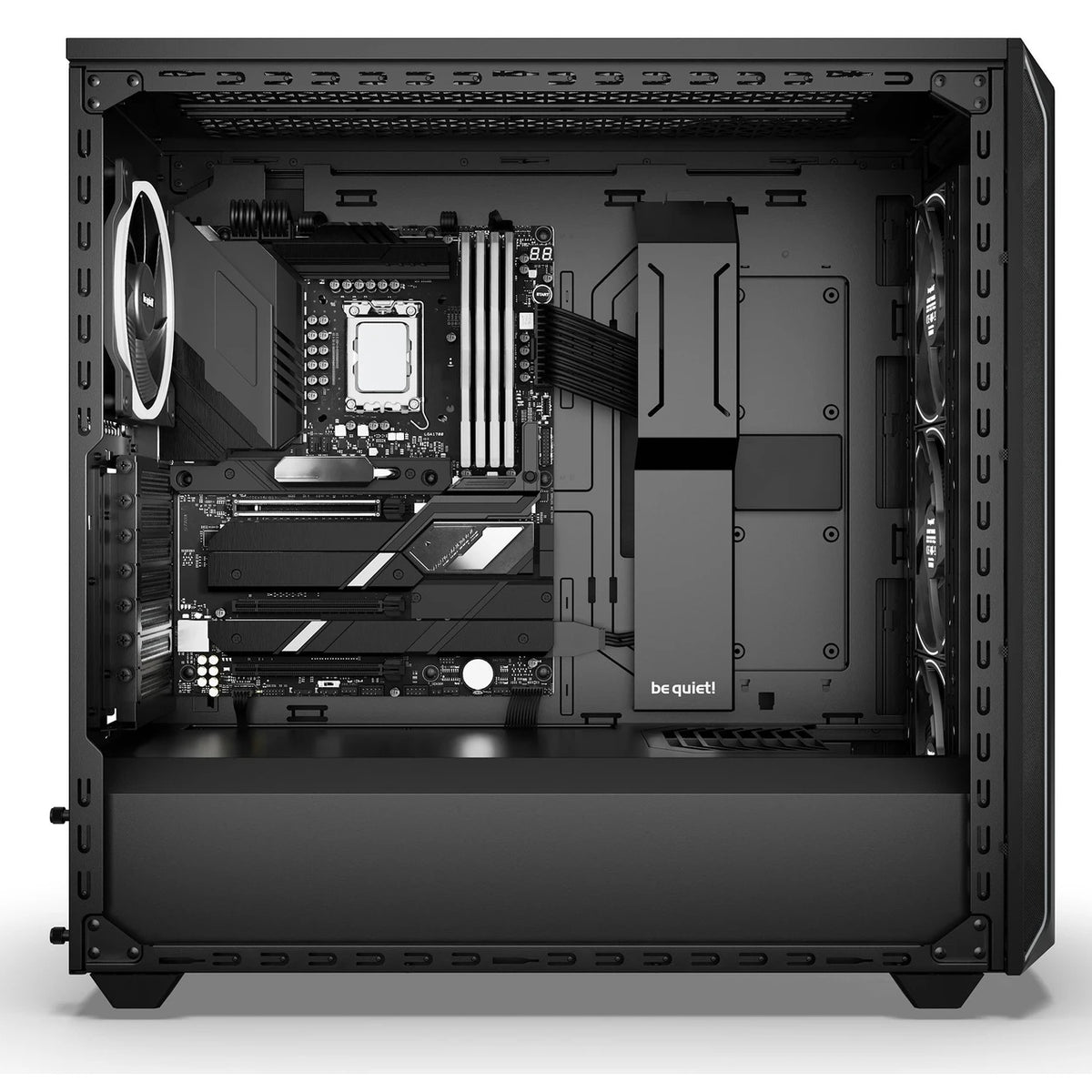 be quiet! Shadow Base 800 FX Black, Glasfenster, schallgedämmt